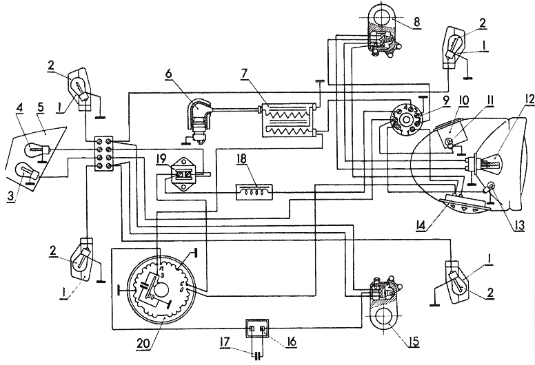Схема электрооборудования мотоцикла Восход 2