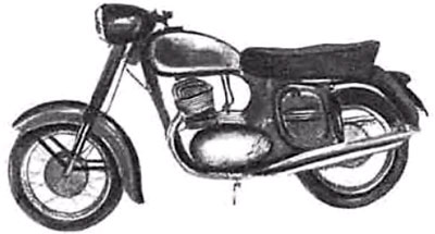 Мотоцикл Ява 250 модель Супер-Спорт